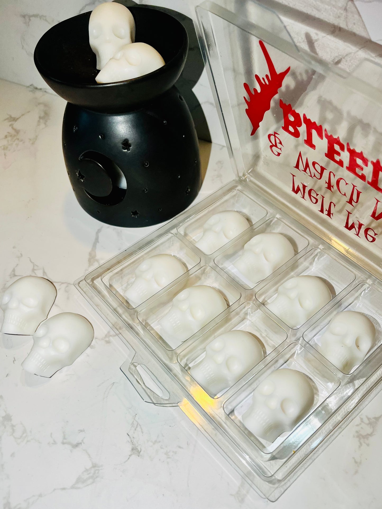 Bleeding Skull Halloween Fragrances Wax Melts Selection Box