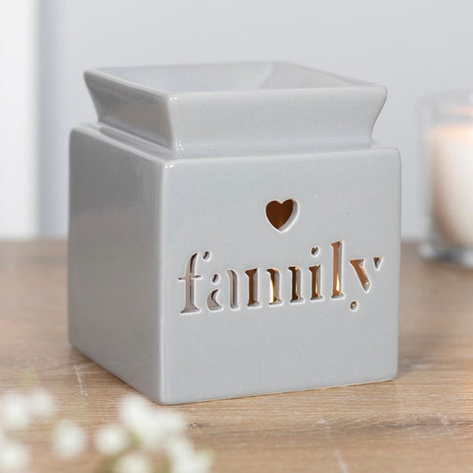 Ceramic Grey Family Wax And Oil Burner