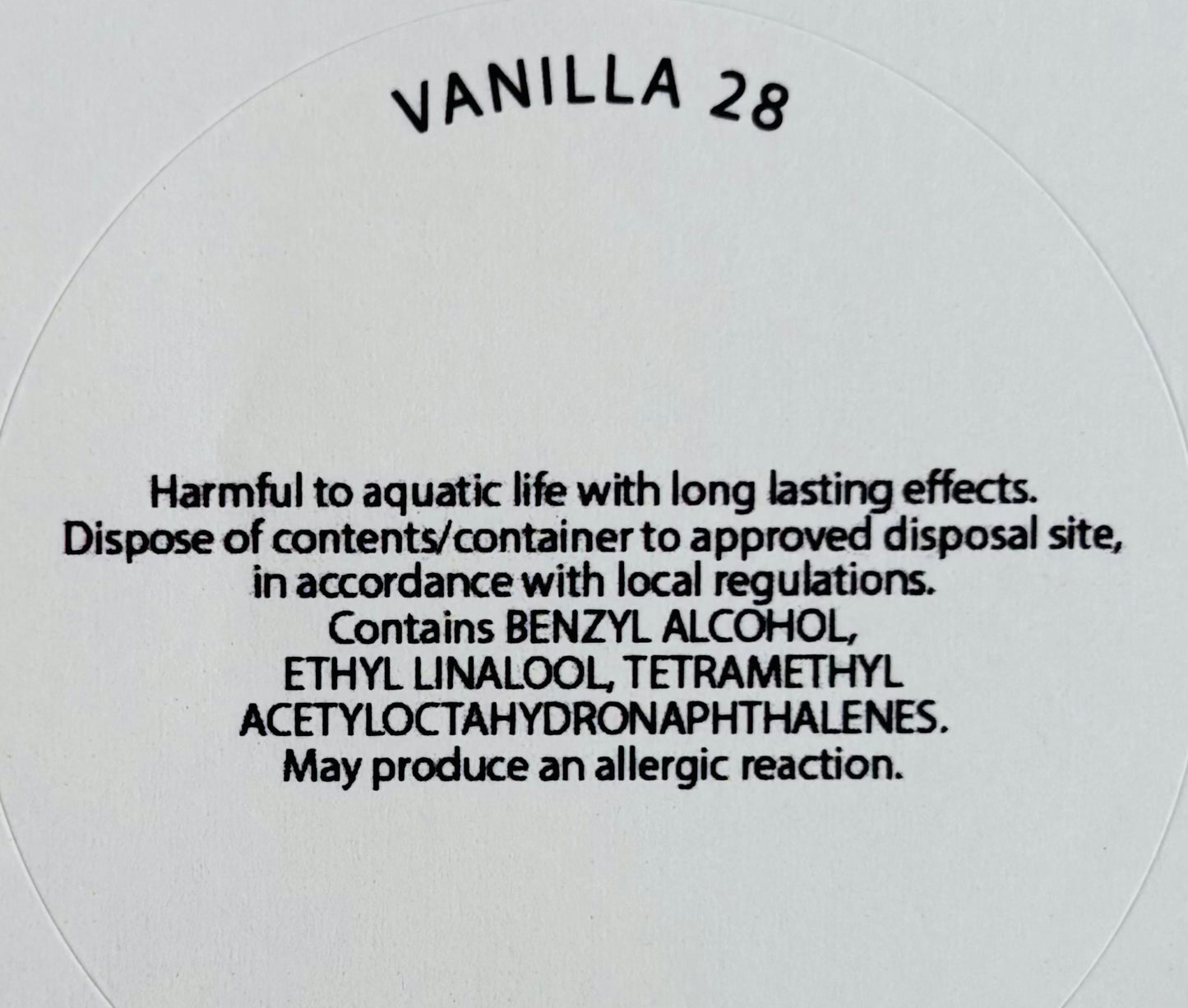 Vanilla 28 Wax Melt Snap Bar