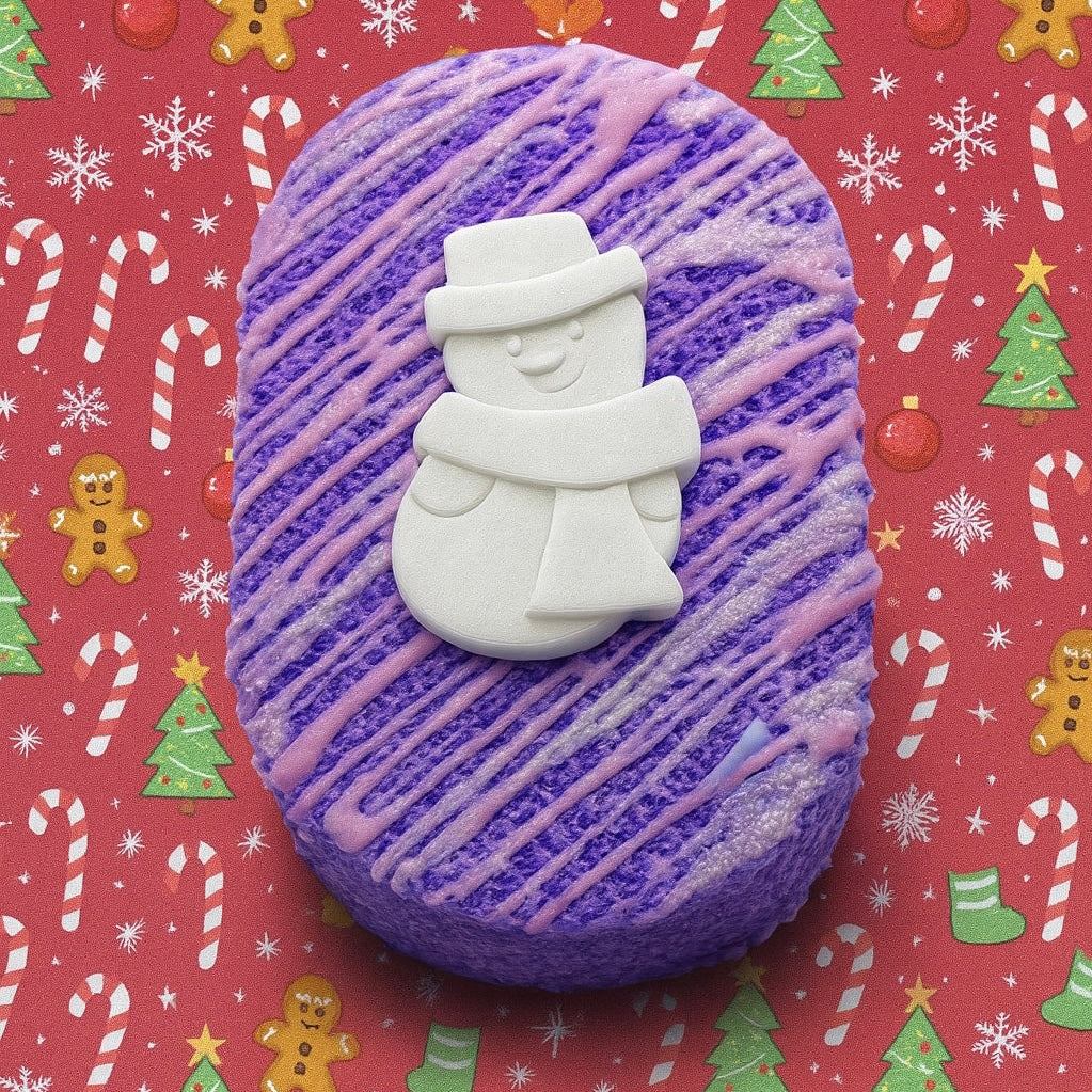 Snowman Christmas Soap Sponge