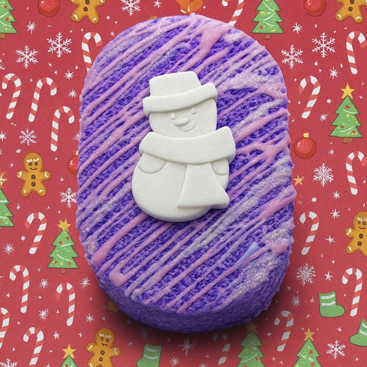 Snowman Christmas Soap Sponge