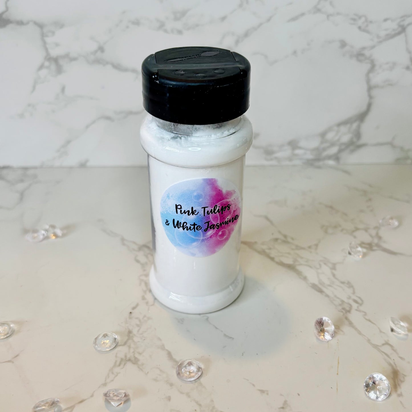 Pink Tulips and White Jasmine Carpet Freshener in Bottle