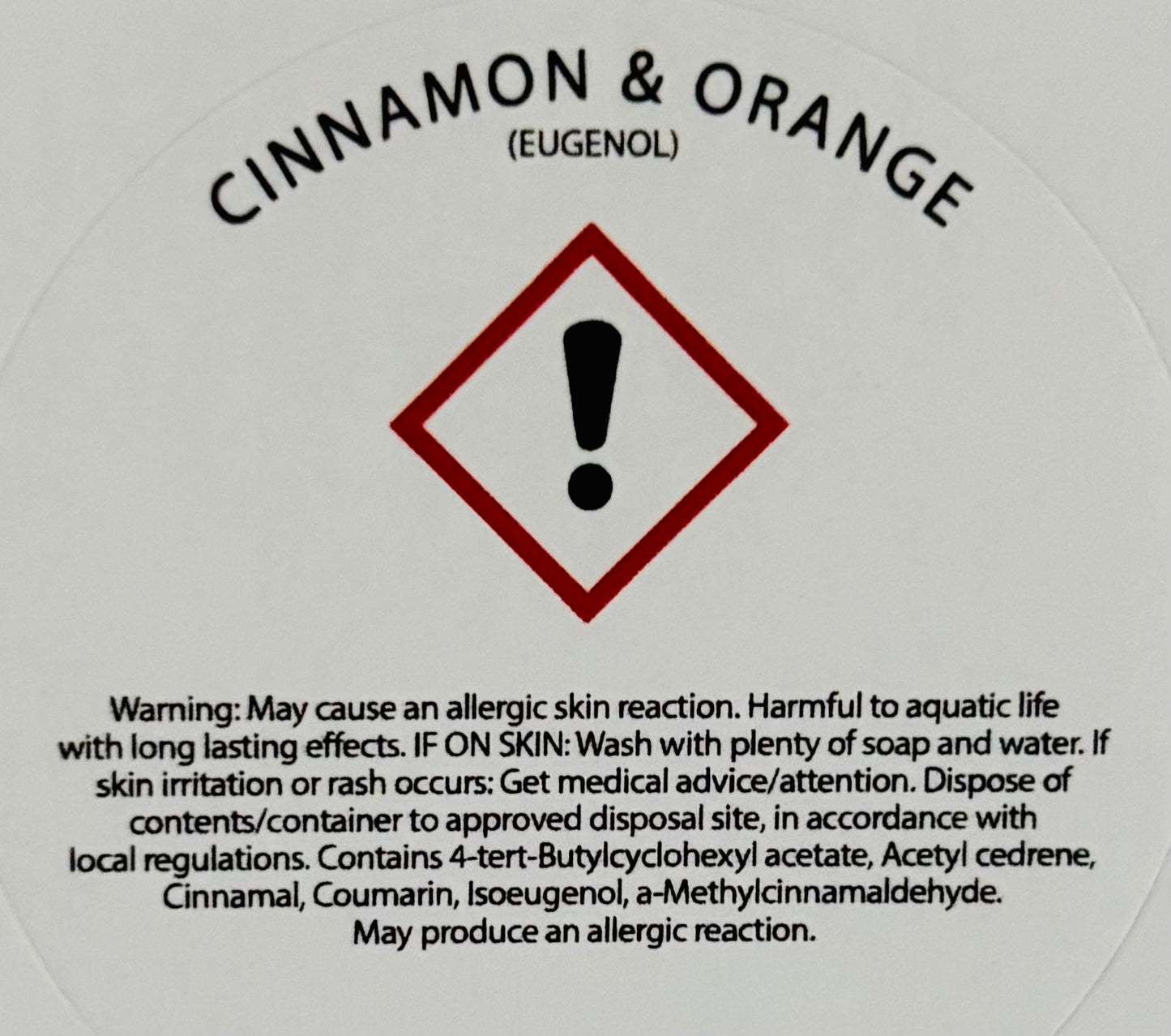 Cinnamon and Orange Wax Melt Snap Bar