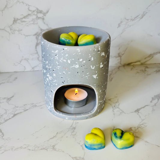 Grey Stone Effect Wax Burner