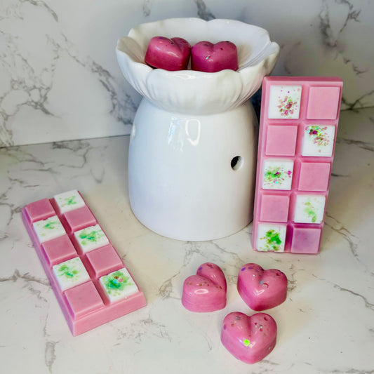 Pink Tulips and White Jasmine Wax Melt Snap Bar