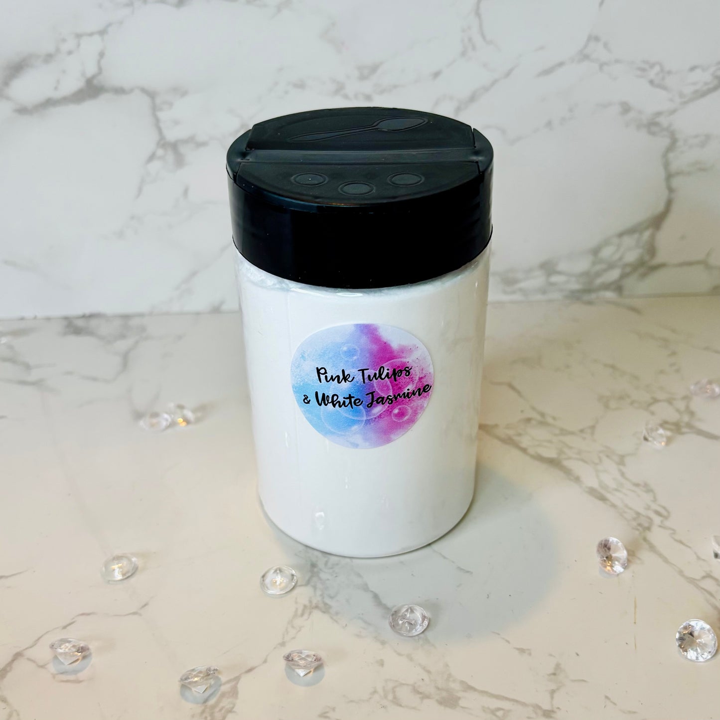 Pink Tulips and White Jasmine Carpet Freshener in Bottle