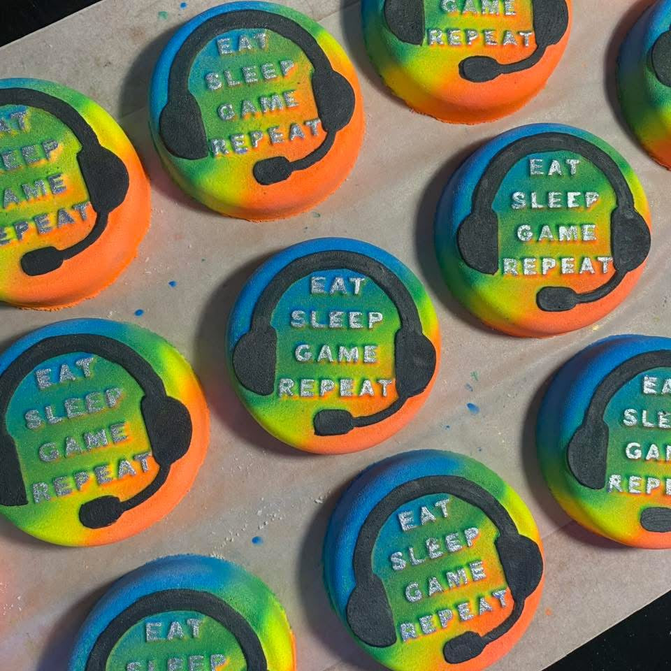 Eat, Sleep, Game, Repeat Bath Bomb