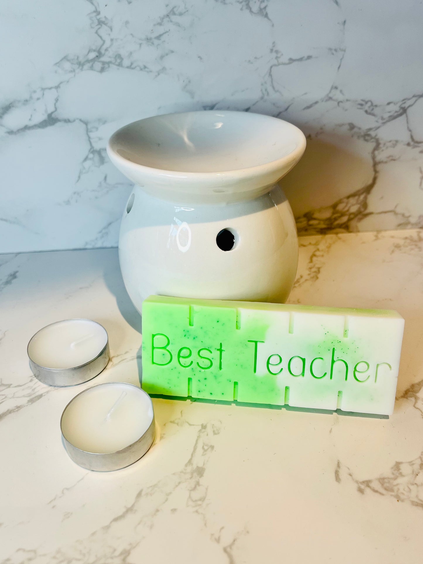 Thank You Teacher Wax Melt Snap Bar and Burner Gift Set