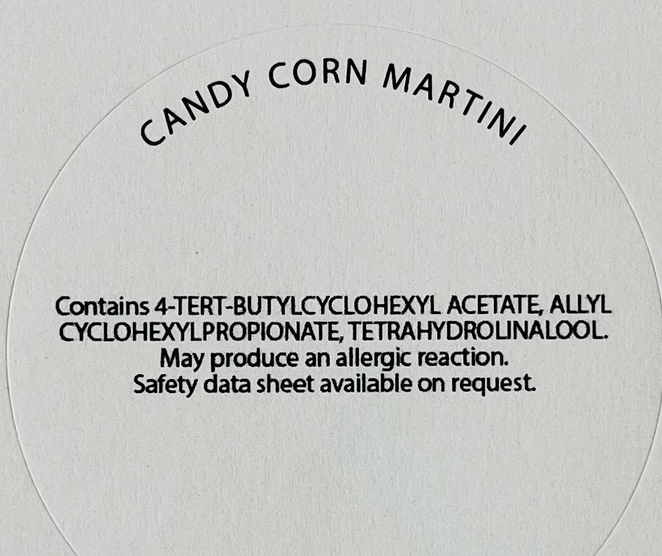 Candy Corn Martini Wax Melt Snap Bar