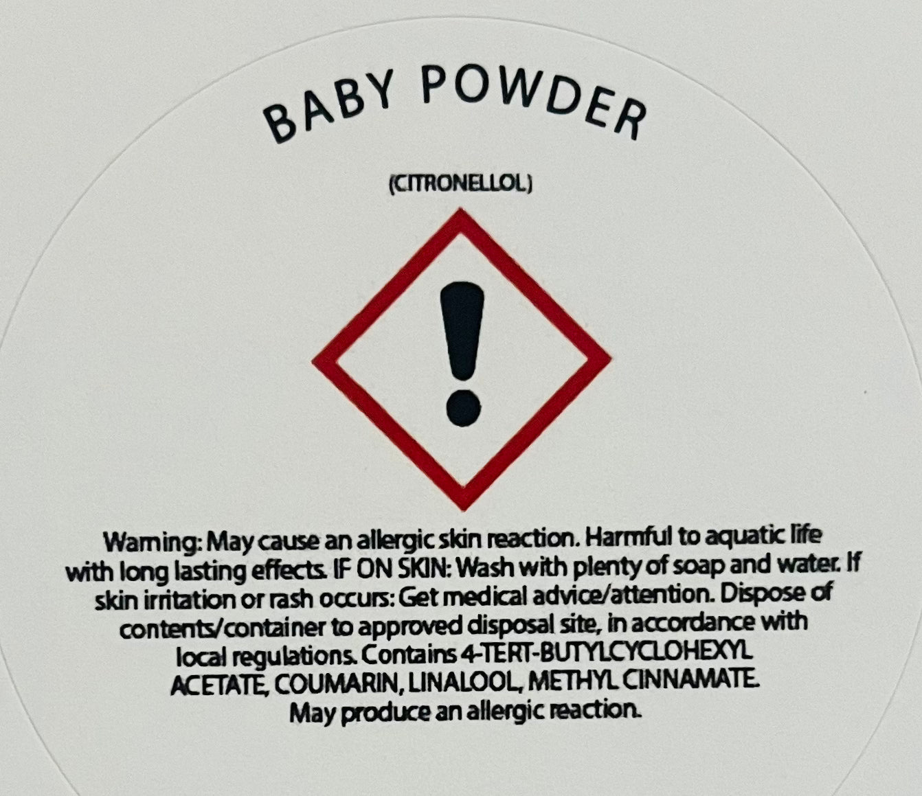 Baby Powder Wax Melt Snap Bar