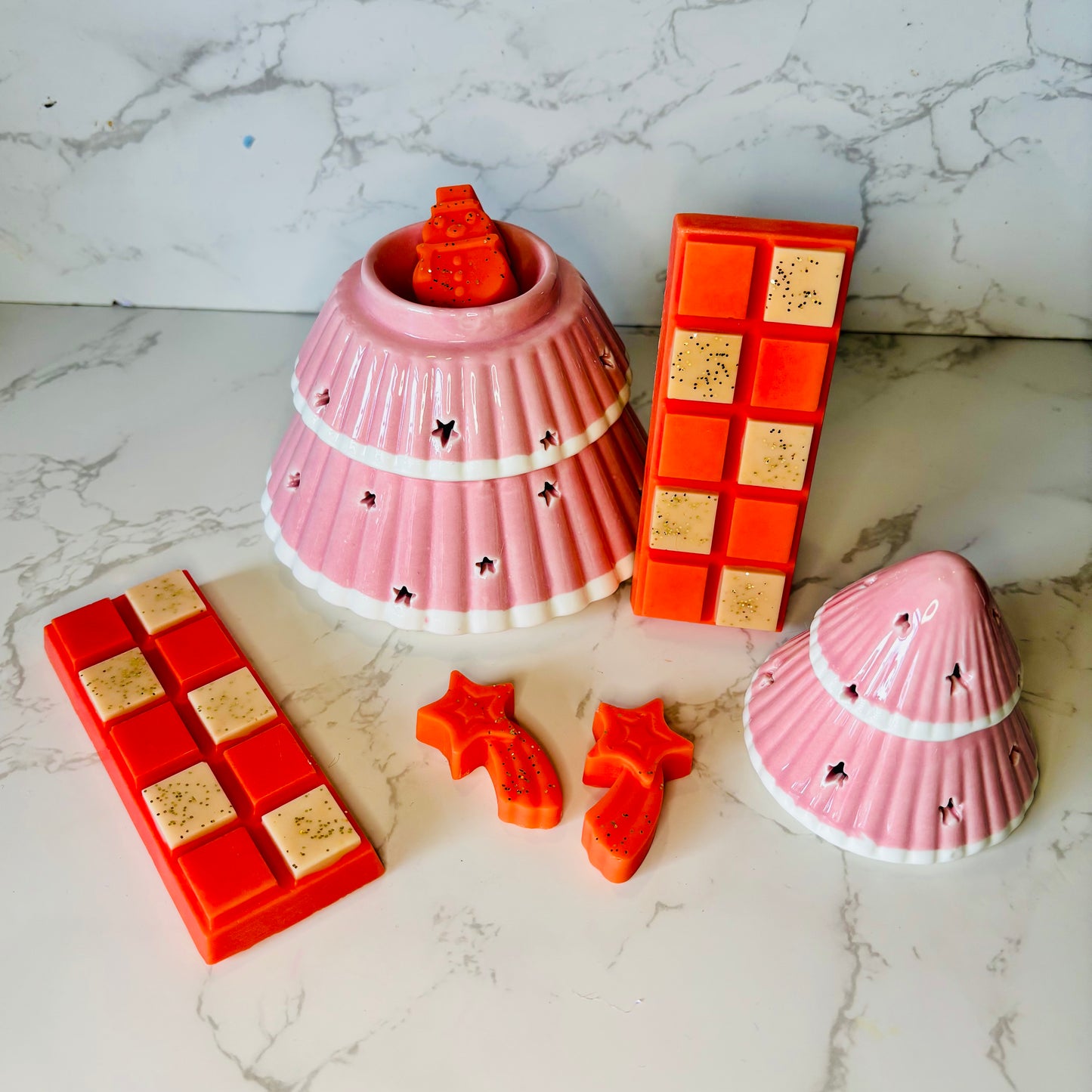 Winter Cherry and Ginger Frosting Wax Melt Snap Bar