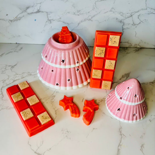 Winter Cherry and Ginger Frosting Wax Melt Snap Bar