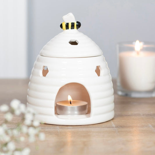 White Beehive Wax Burner