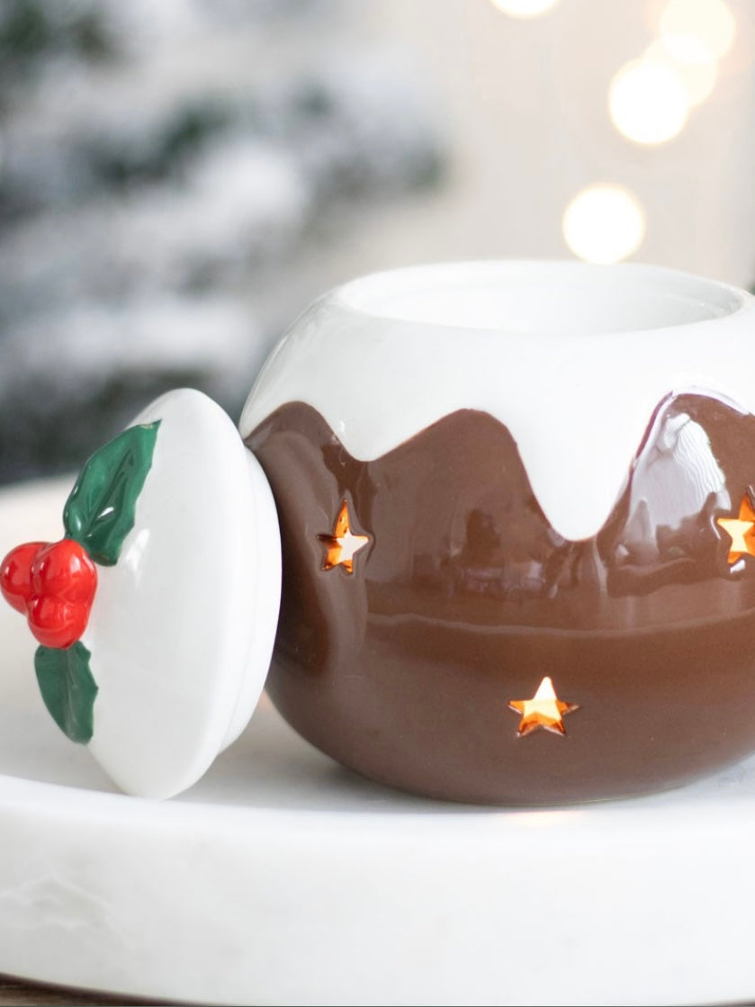 Christmas Pudding Wax and Oil Burner