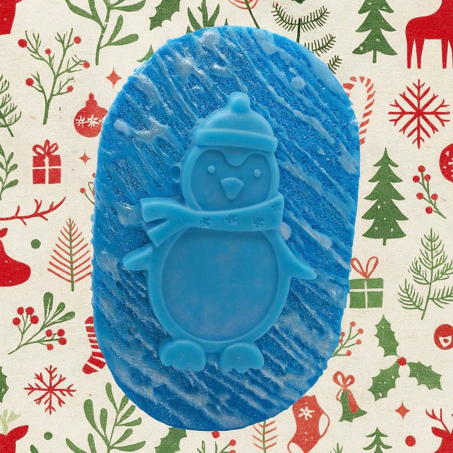 Penguin Christmas Soap Sponge