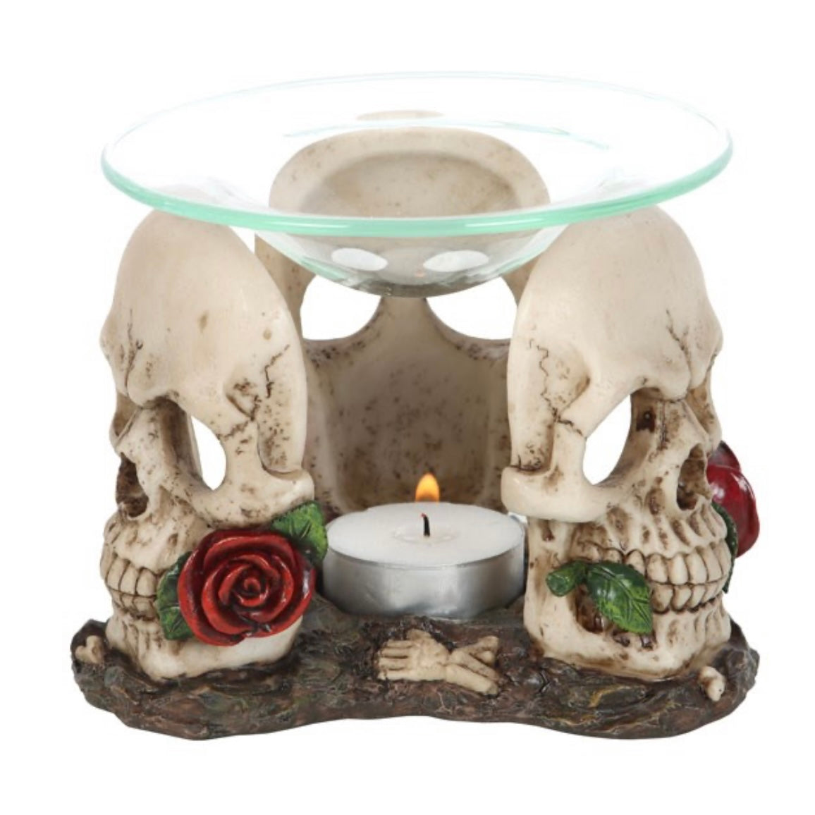Skulls and Roses Wax and Oil Burner