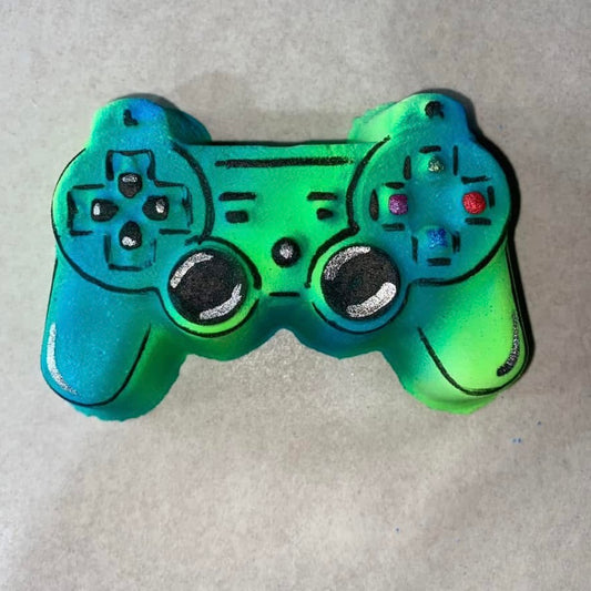 Neon Green PS Game Controller Bath Bomb