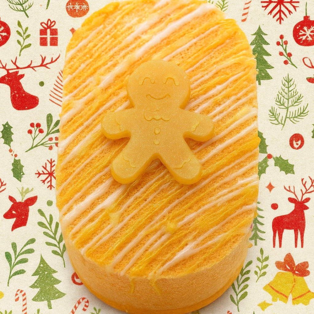 Gingerbread Man Christmas Soap Sponge