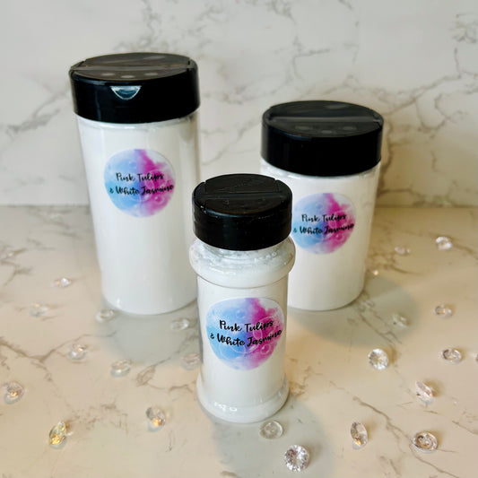 Pink Tulips and White Jasmine Carpet Freshener in Bottle