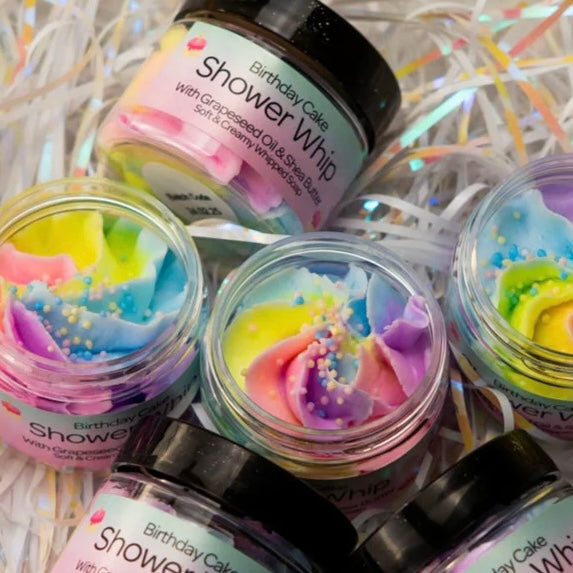 Birthday Cake Bath Bomb and Whipped Soap Gift Set