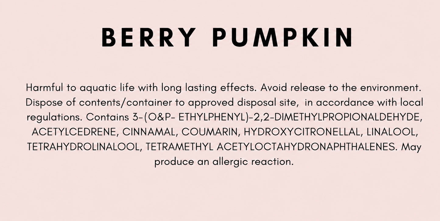 Berry Pumpkin Wax Melt Snap Bar