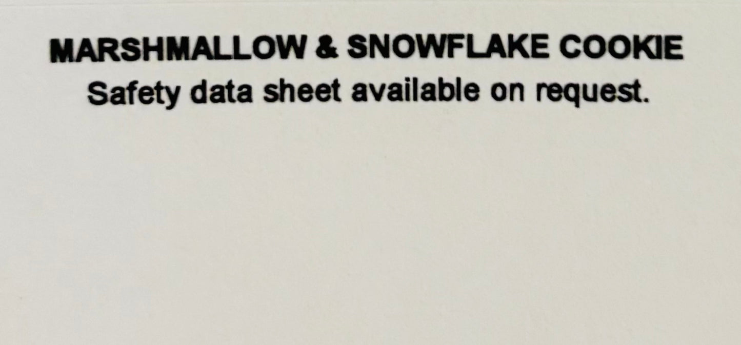 Marshmallow and Snowflake Cookie Wax Melt Snap Bar