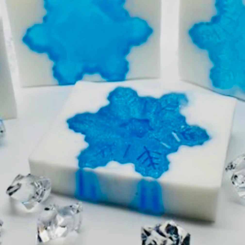 Snowflake Sparkle Soap Bar