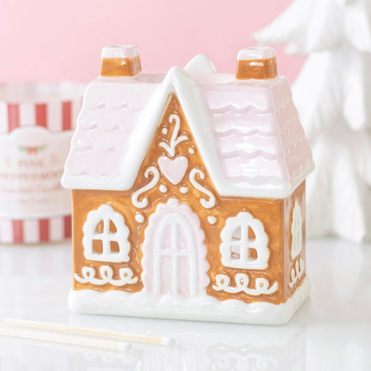 Pink Gingerbread House Wax and Oil Burner