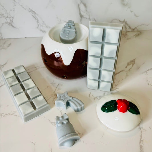 Marshmallow and Snowflake Cookie Wax Melt Snap Bar