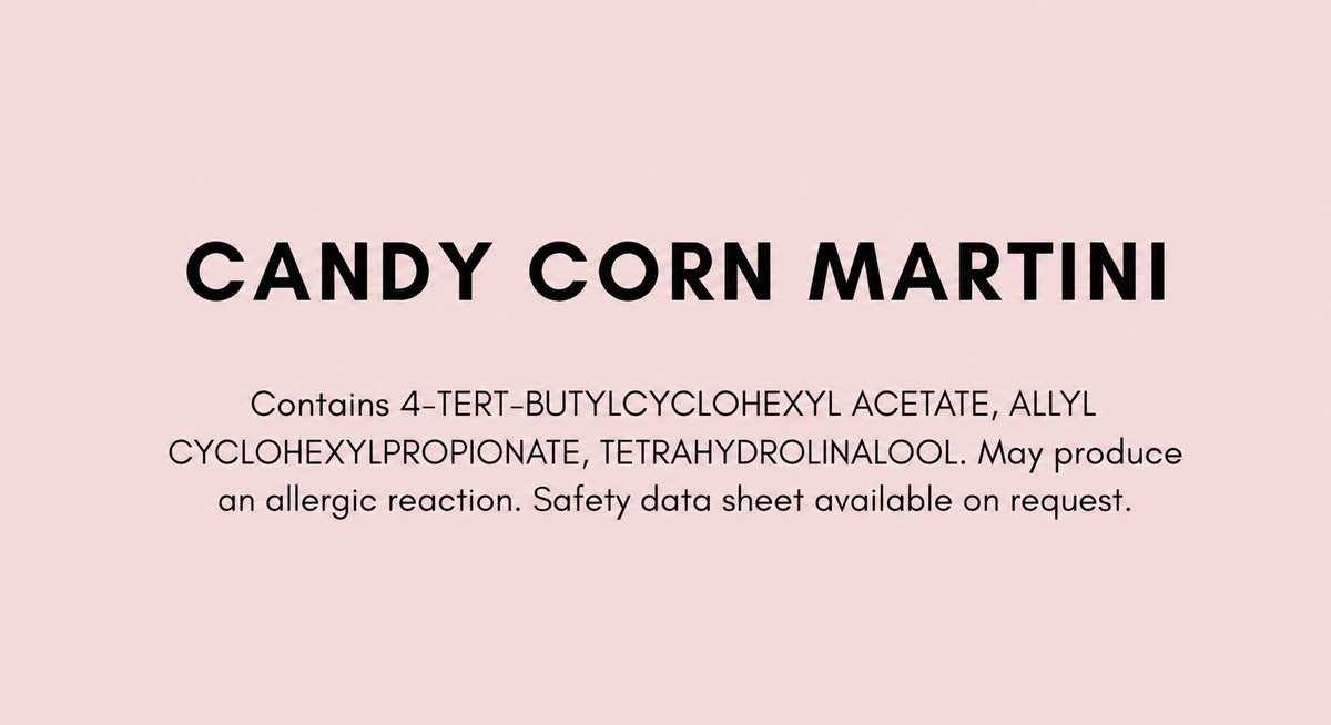 Candy Corn Martini Wax Melt Snap Bar