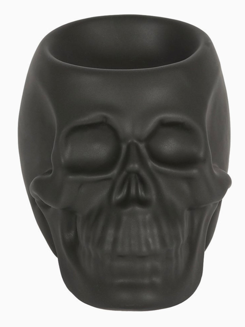 Ceramic Black Skull Wax and Oil Burner