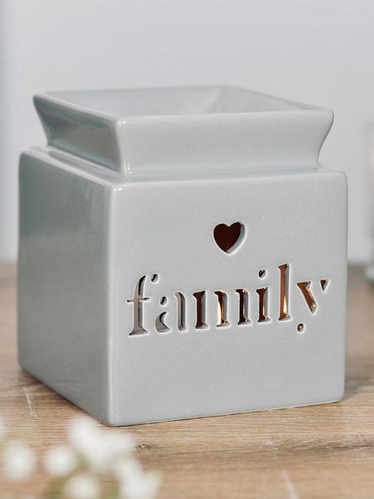 Ceramic Grey Family Wax And Oil Burner
